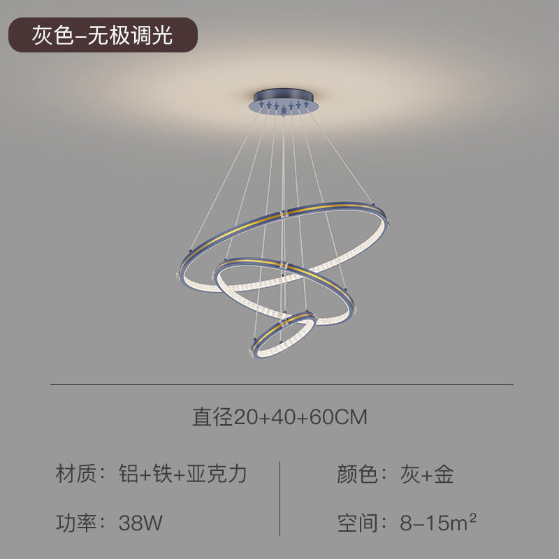 餐厅灯吊灯客厅2025年新款网红北欧轻奢创意卧室饭厅灯 简约现代