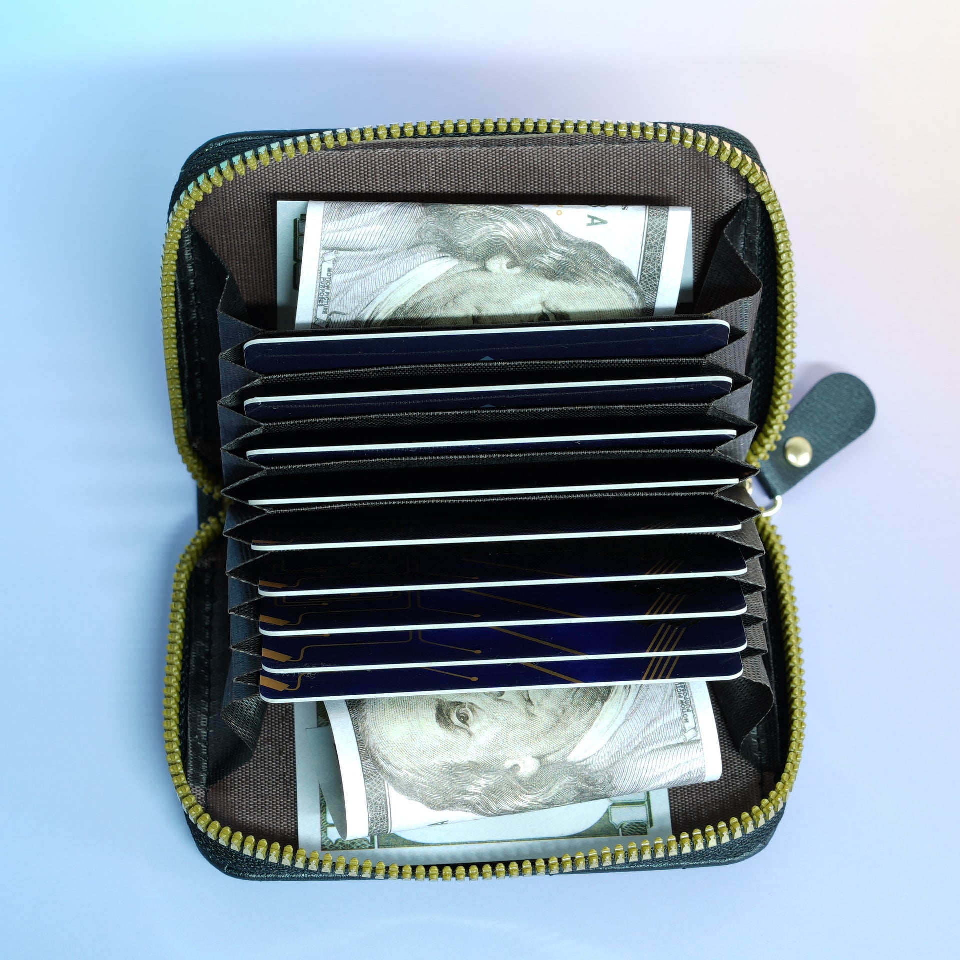 Organ card bag  hot-selling, fashionable plaid multi-card ID bag, credit card holder, mini change card bag.