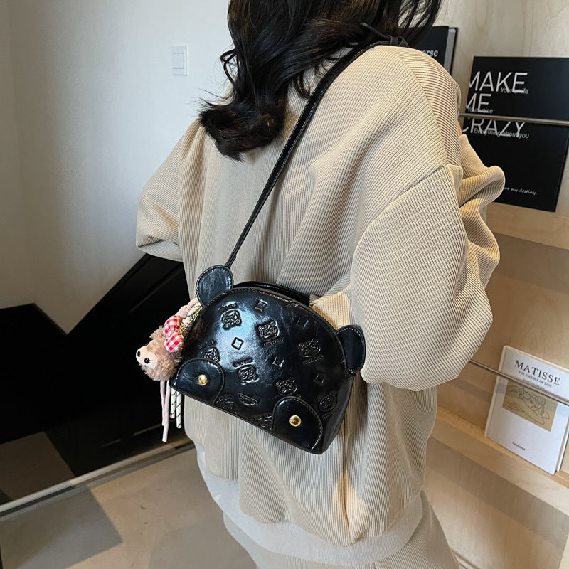 Cross-border senior simple commuter portable small square bag women's 2025 new fashion versatile niche design messenger bag