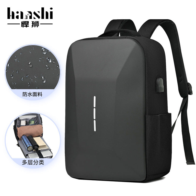 Cross-border business men's backpack, high-end fashion travel backpack, backpack waterproof computer bag, large-capacity schoolbag