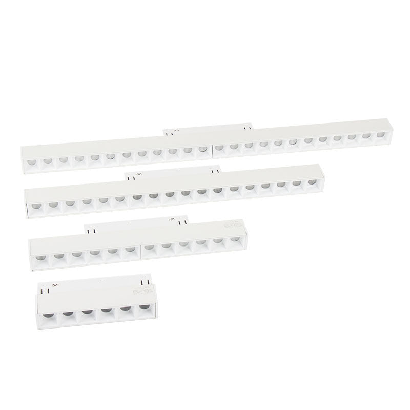 White Magnetic Track Light Surface Installation Embedded Frameless Living Room LED Spotlights Embedded Mainless Lighting Design