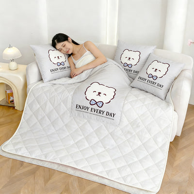 Dual-purpose pillow and quilt, baby velvet office pillow, nap head quilt, air-conditioning quilt, car sofa cushion, pillow quilt