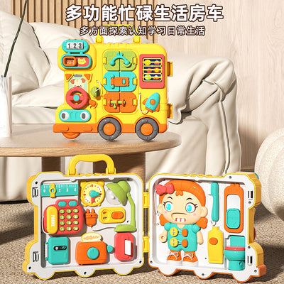 1-3 year old montessori early education busy board - multifunctional educational toy for infants and toddlers - fine motor skill development