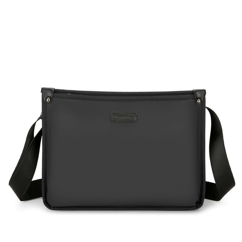 New men's fashion trend casual waterproof bag large capacity high value business trip shoulder bag messenger bag