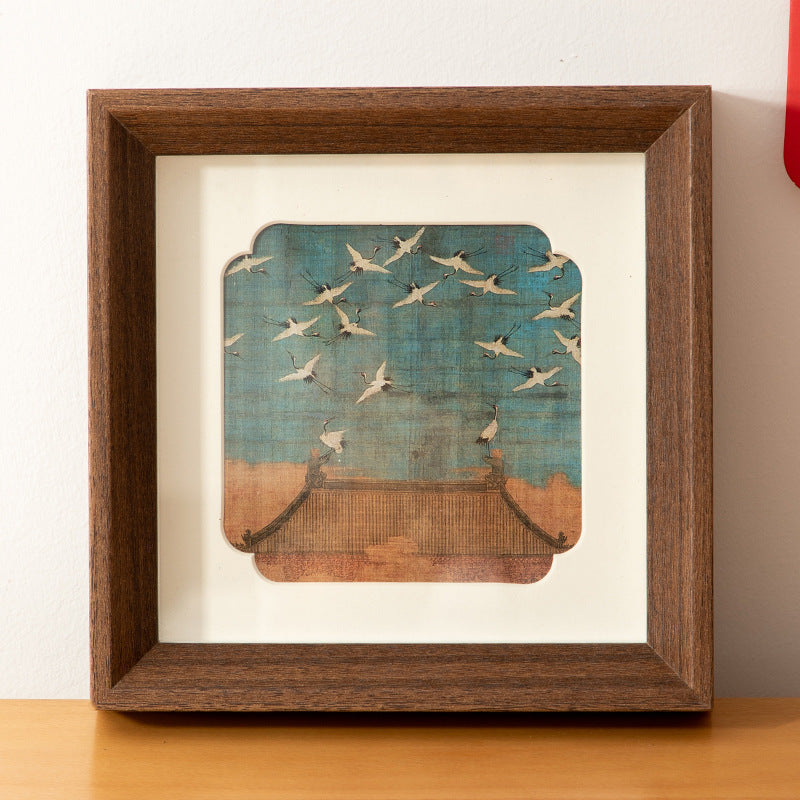 Photo frame table handmade DIY imitation decoration national style gift cardboard mounted 8 inch picture frame wall hanging salon holiday picture frame