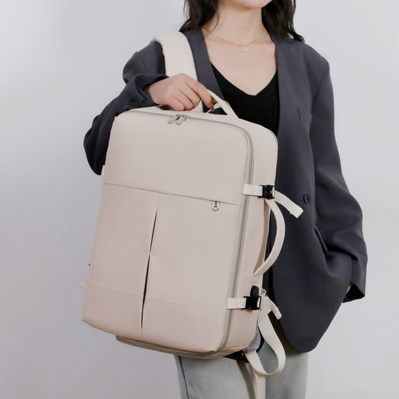 Cross-border expansion large-capacity travel backpack, men's and women's USB multi-function laptop bag, independent shoe compartment, school bag