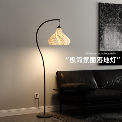 French cream fishing light sofa floor lamp living room sofa side atmosphere high value art bedside lamp decorative lamp