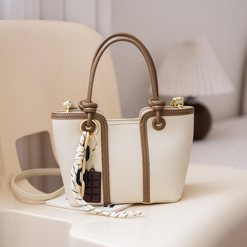 Cross-border textured handbag bag women's large-capacity commuter tote bag summer 2025 new fashion shoulder messenger bag