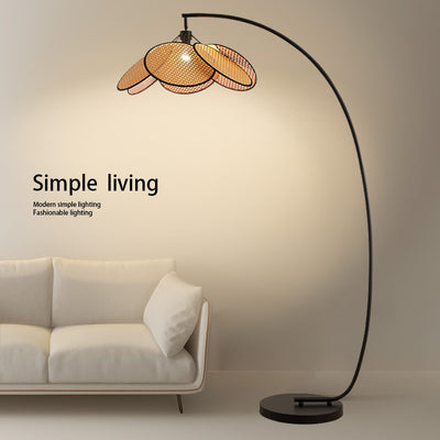 Floor lamp wabi-sabi medieval style japanese style retro designer living room sofa bedroom art house b&b fishing lamp