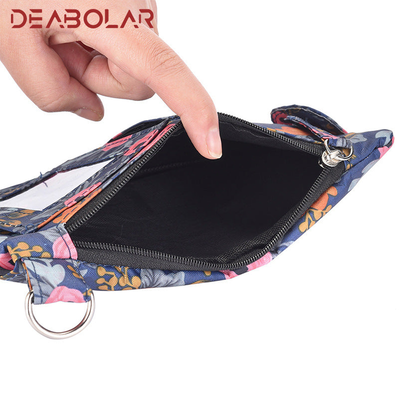 Mobile phone bag women's messenger bag summer vertical mini shoulder bag 2023 new fashion printed canvas bag women's bag