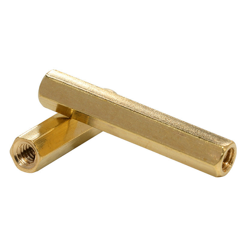 M2 hexagonal copper stud H3 surveillance camera security hexagonal square double-pass copper column multi-specification through-hole isolation column