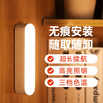 Cool led desk lamp - eye protection, student study, rechargeable, dorm room, bedroom, bedside mini night light, magnetic reading light