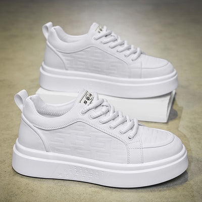 Men's spring breathable 2025 new thin casual white sneakers trendy korean style versatile men's athletic skate shoes