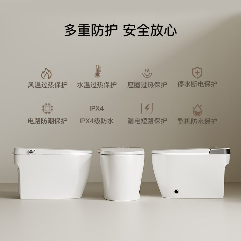Smart toilet toilet household fully automatic built-in foam shield no water pressure limit instant heat sterilization toilet customization