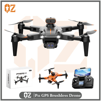 P11 brushless drone - high-definition professional aerial photography, long-endurance quadcopter with gps return-to-home, remote control aircraft toy