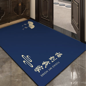 New chinoiserie entrance door mat for home diatom mud floor mat entrance door mat door absorbent non-slip dust removal foot mat