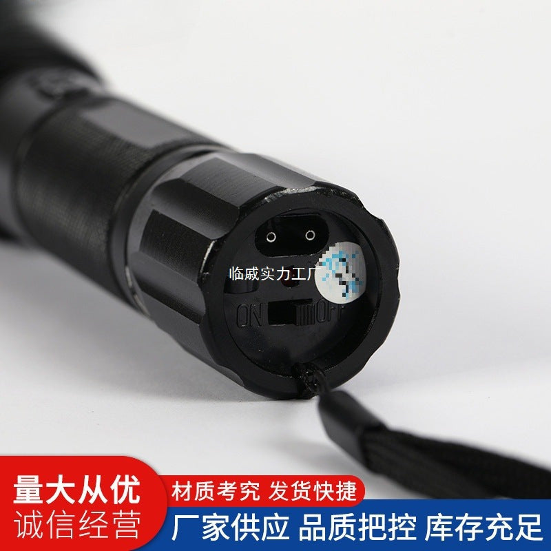 Manufacturer T10 strong light long-distance flashlight multi-function household LED charging spotlight outdoor riding flashlight