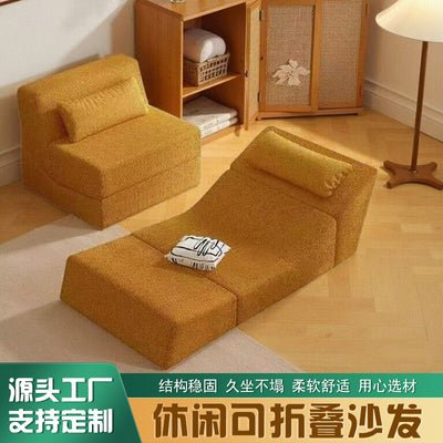 Compressed sofa lazy sofa single sofa bed living room bedroom foldable multi-purpose home tatami cross-border export