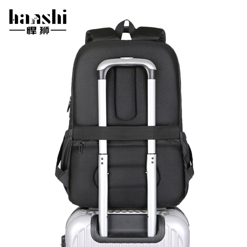 Cross-border men's commute business backpack high-end sense large-capacity travel backpack backpack computer bag waterproof schoolbag