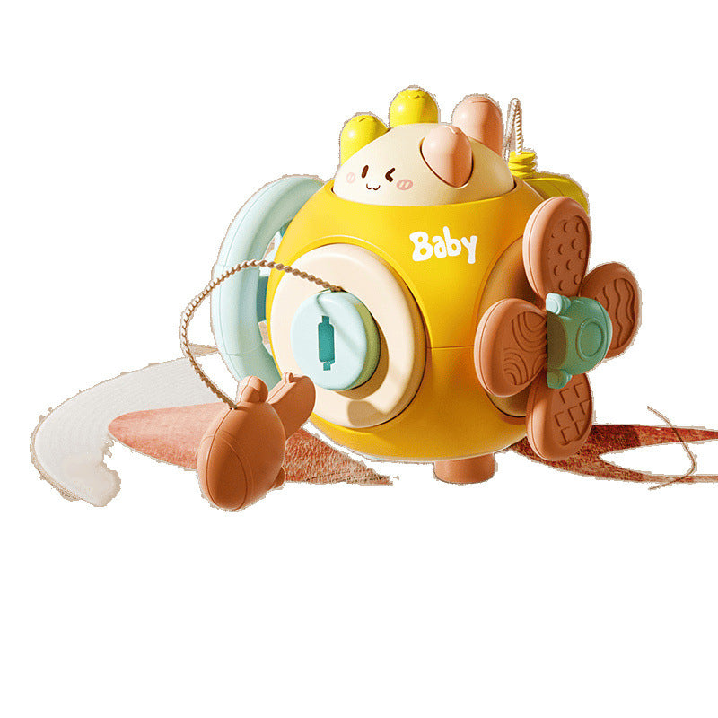 Baby busy ball baby toy 0-1 years old 3 toddlers finger grab ball hexahedron house early education switch button puzzle