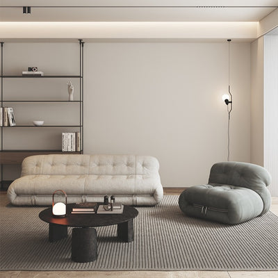 Sofa wabi-sabi style creative lazy sofa for home living room cashmere steel teeth bedroom hippopotamus single sofa chair