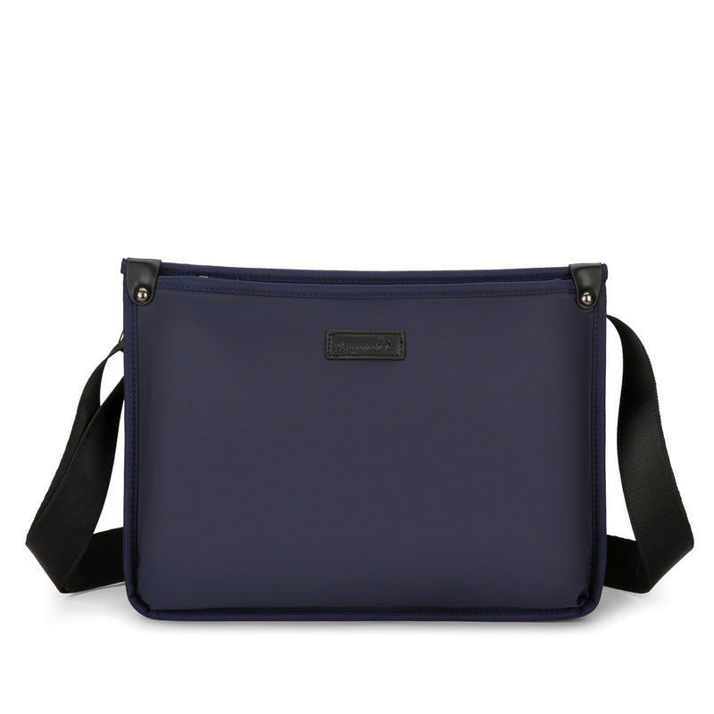 New men's fashion trend casual waterproof bag large capacity high value business trip shoulder bag messenger bag