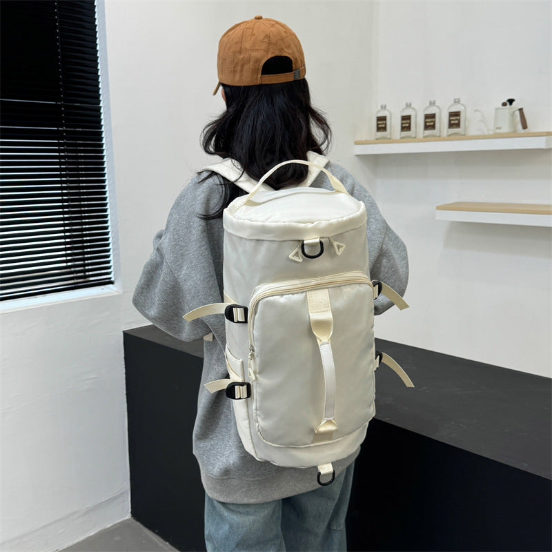 New multi-functional travel bag outdoor leisure double back luggage bag portable shoulder independent shoe compartment swimming training bag