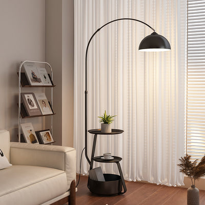 Fishing floor lamp retro living room sofa with storage rack all-in-one table lamp medievalclassy bedroom bedside lamp