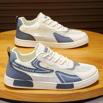 Men's winter new breathable lightweight mesh skate shoes - youthful mesh hollow-out athletic casual trendy sneakers