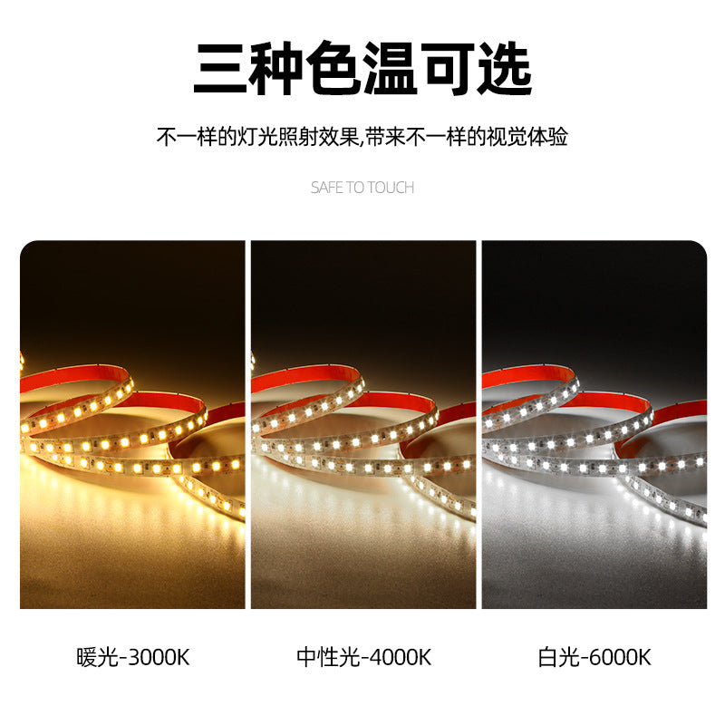 Wholesale led2835 light strip with one lamp and one cut special low voltage self-adhesive soft light strip line flexible one centimeter cut COB