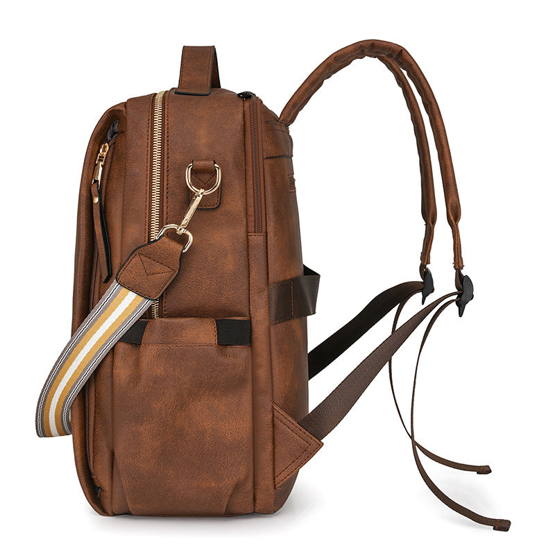 New women's business bag computer bag multi-function backpack PU fashion women's bag travel function backpack