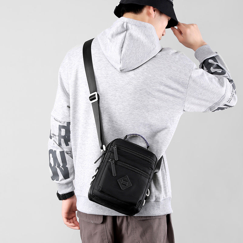 New fashionable men's bag personalized business bag unisex but stirring trend oblique span bag small square bag