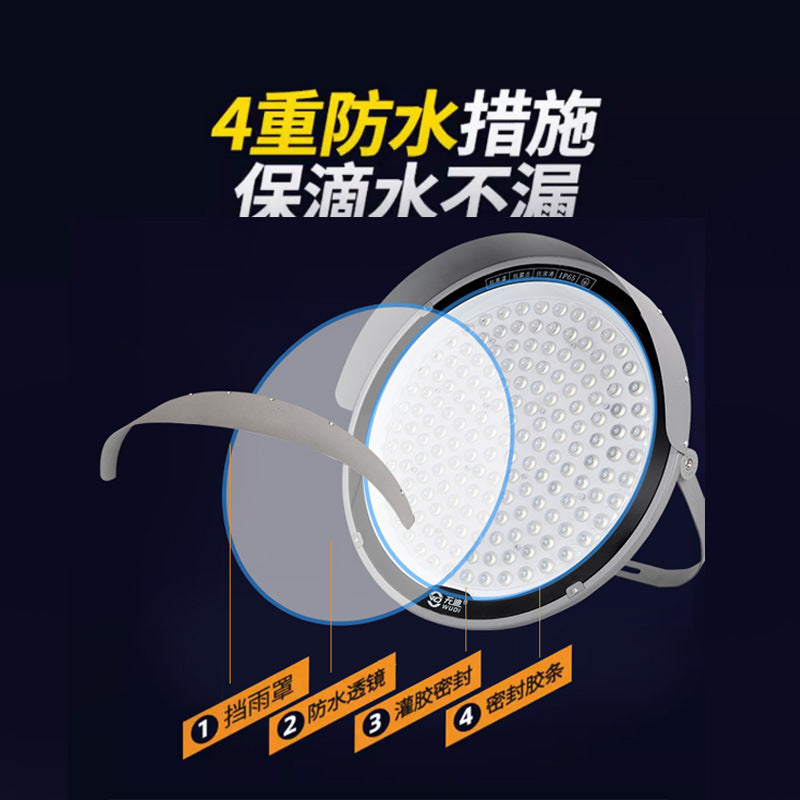 Yaming Lighting Concentrating Tower Crane Light Outdoor Waterproof Ultra-distant Spotlights Construction Site Strong Light Searchlight