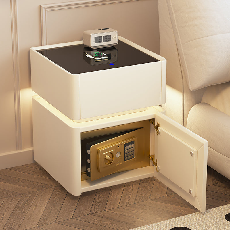Smart bedside table, safe, integrated simple modern multi-functional home wireless charging, bedroom insurance storage cabinet