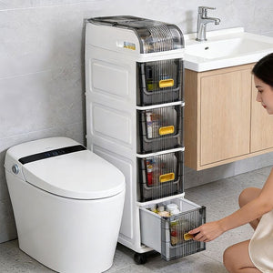 Nafenai bathroom storage rack bathroom slit cabinet washroom storage cabinet toilet storage cabinet toilet side cabinet