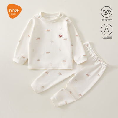Babibele baby thermal underwear set - autumn/winter kids' pure cotton warm separates - baby underwear set