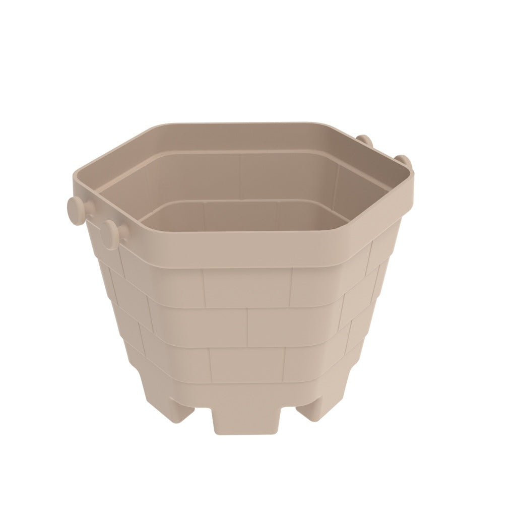 Cross-border children's silicone beach toys shovel ocean outdoor seaside portable beach bucket durable sand digging DIY tool