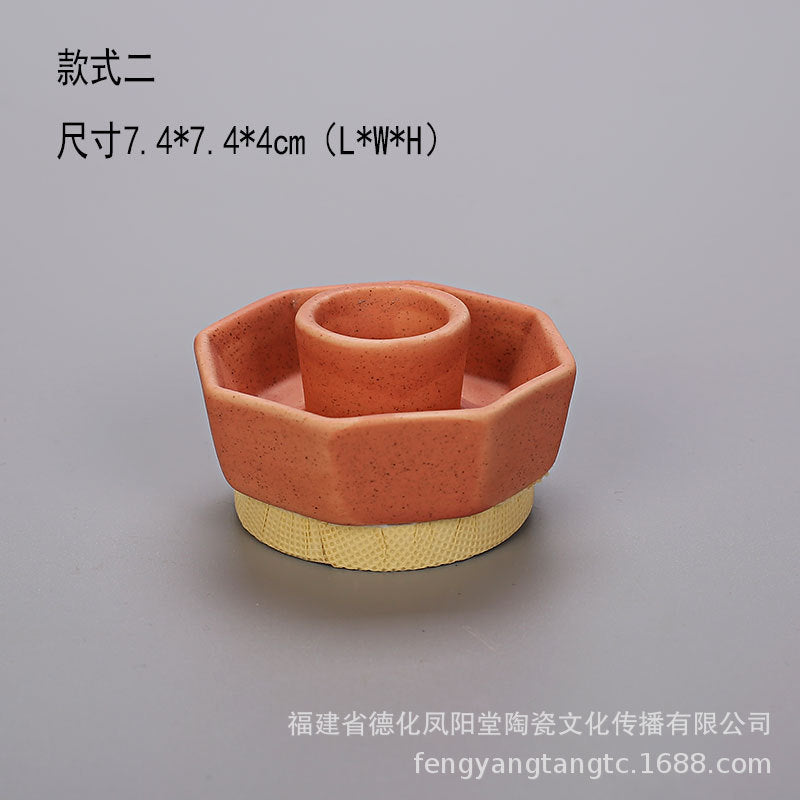 陶瓷烛台北欧IN风简约桌面摆件玻璃储蓄罐烛光晚餐干花密封罐装饰