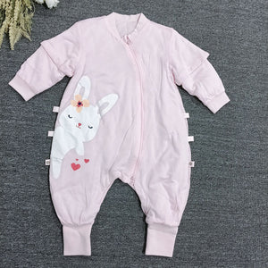 Export original single baby sleeping bag spring fall and winter thickened baby detachable constant temperature sleeping bag girl anti-kick quilt handy gadget