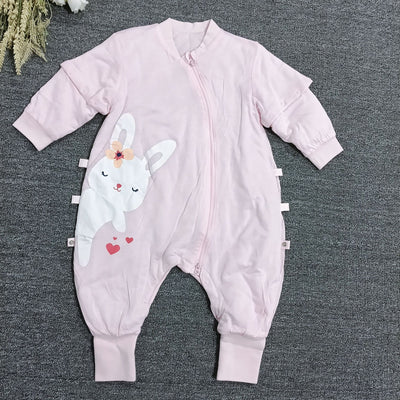 Export original single baby sleeping bag spring fall and winter thickened baby detachable constant temperature sleeping bag girl anti-kick quilt handy gadget