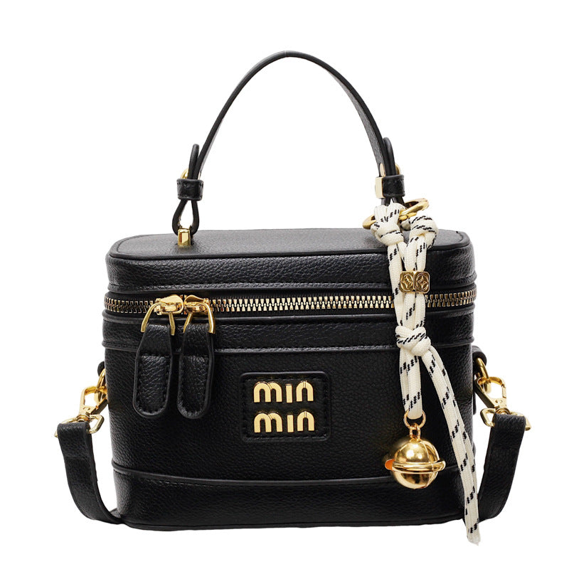 Bag Women's Contrast Color Niche High Texture Box Bag 2025 New Trendy Fashion Versatile Shoulder Bag Casual Messenger Bag