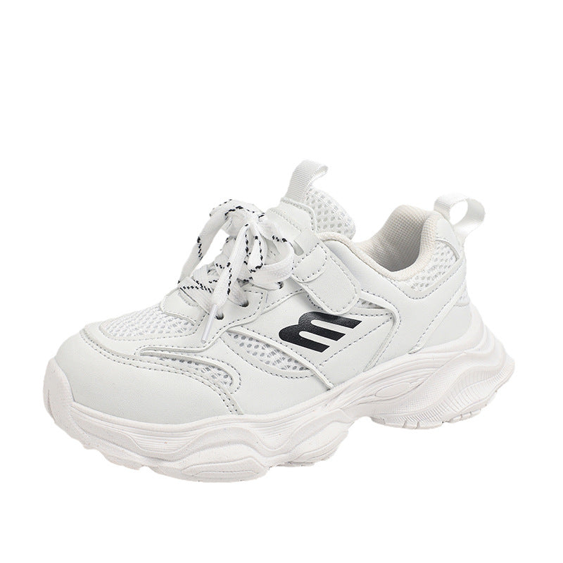 Children's sports shoes Men's and girls' new mesh breathable running shoes Men's and children's lightweight soft-soled autumn casual shoes tide