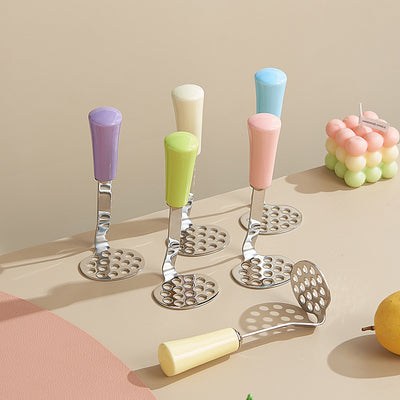 304 stainless steel baby food masher - food processor for babies and toddlers - masher, press, and puree tool - dopamine color series