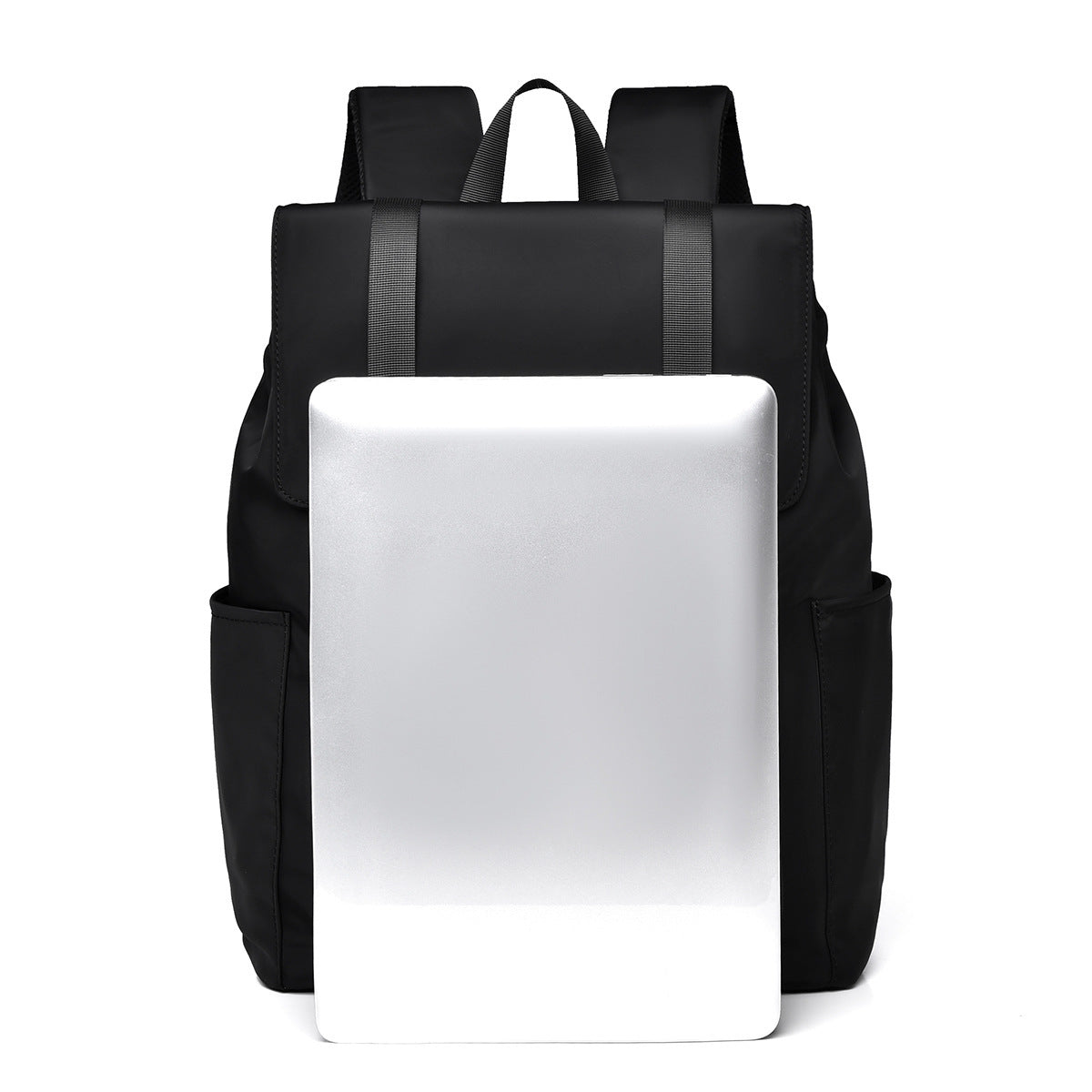 Simple and stylish backpack Large capacity trendy leather film Laptop bag College student casual backpack