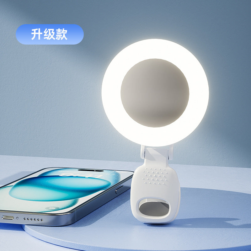 Cross-border led lighting light beauty live shooting clip D6 camera mobile phone filling light charging pocket light