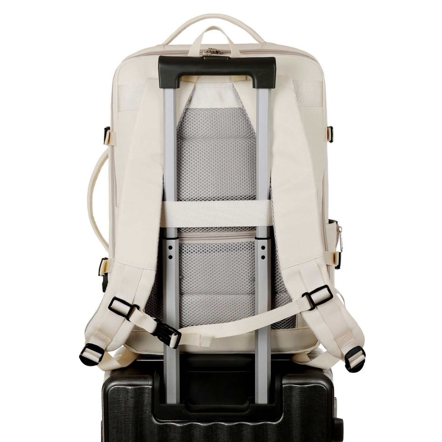 New travel backpack USB interface expandable large capacity multi-wet and dry separation function shoe compartment luggage backpack