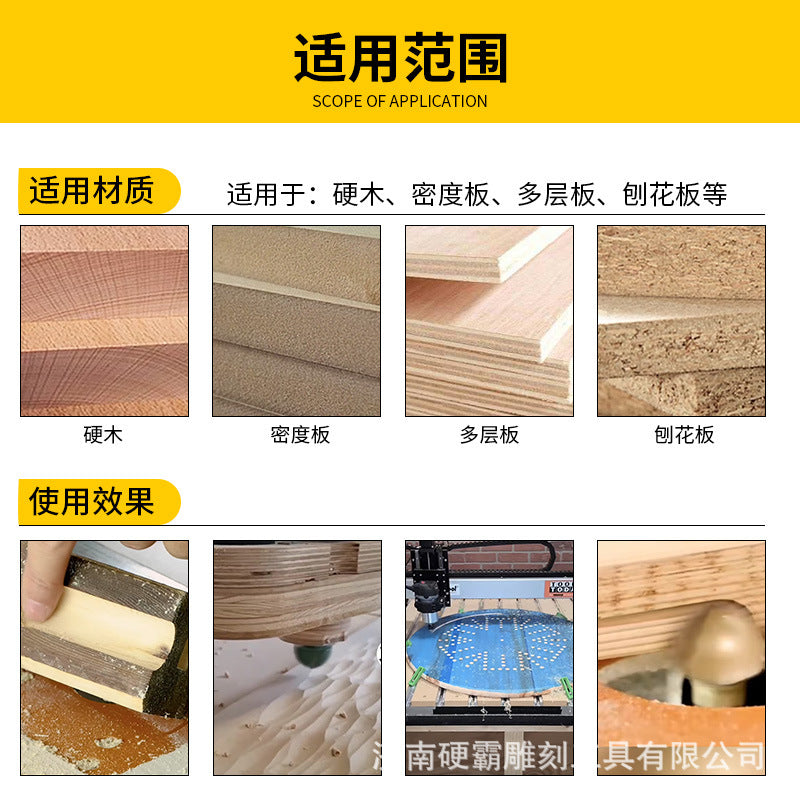 雅登圆底刀12.7柄半圆刀木工木板开槽铣槽刀修边机雕刻机刀头批发