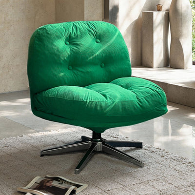 Factory direct, swivel, mid-century modern style single sofa/chaise lounge for small apartments, perfect for living rooms and balconies. a trendy, instagram-worthy chair