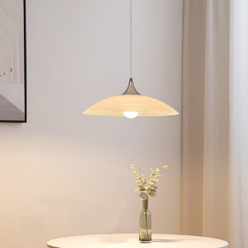 White jade glass warm dining table chandelier cream wind model room villa homestay living room dining room bedroom bay window chandelier