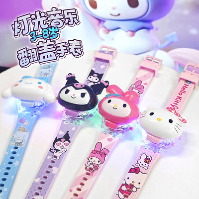 Kids' watch - cute sanrio design: cinnamoroll, kuromi - luminous, musical, cartoon electronic watch - perfect gift for girls
